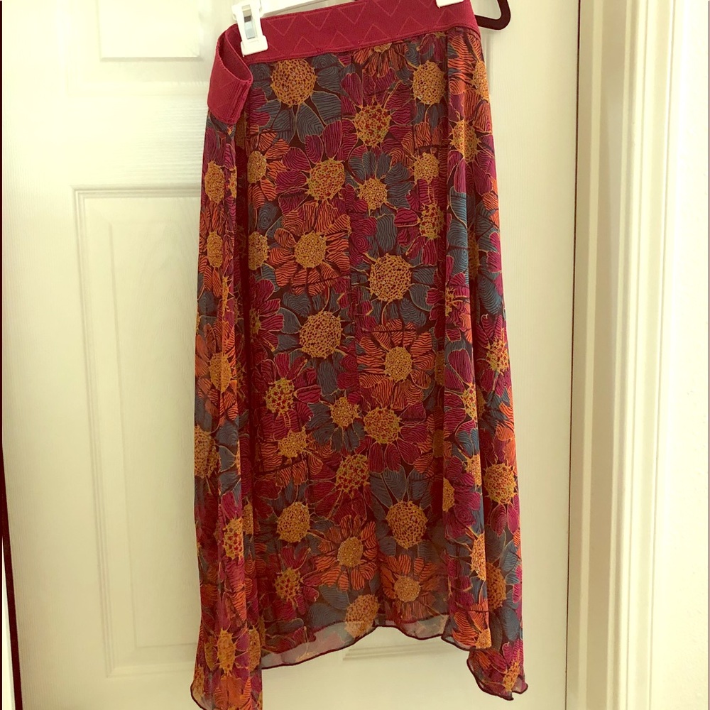 Lularoe floral Lola skirt new without tags XL